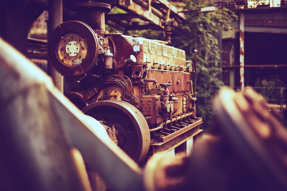diesel generator closeup